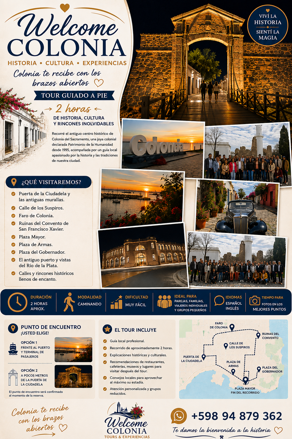 Tour guiado por Colonia del Sacramento
